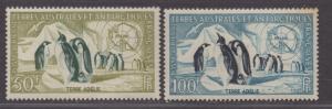 **Fr Southern & Antarctic Territory, SC# C1-C2 MH, VF Complete Set, CV $77.50