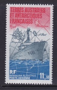 FSAT / TAAF C83 MNH 1984 Patrol Boat Albatross Airmail VF