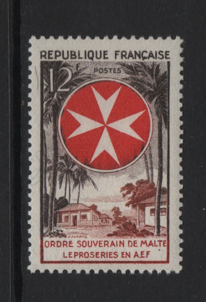 France  #797  MNH  1956  knights of Malta