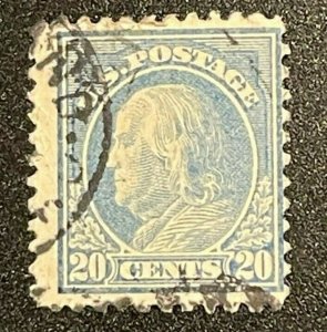 Scott#: 419 - Benjamin Franklin 20c 1914 used single stamp - Lot 2