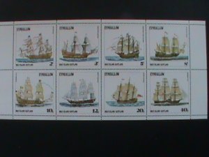 EYNHALLOW SCOTLAND STAMP:FAMOUS CLASSICS SHIPS- MNH - MINI SHEET