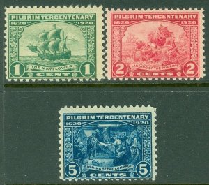 EDW1949SELL : USA 1920 Scott #548-50 Average-Fine Mint Never Hinged. Catalog $94