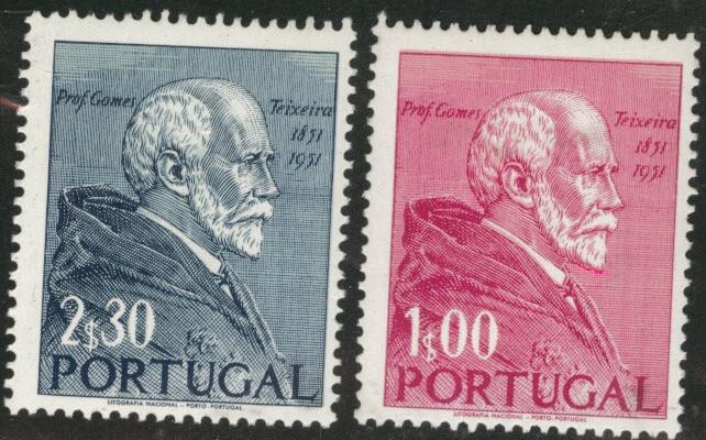 Portugal Scott 751-2 MNH** Teixeira set CV $6.65 1952