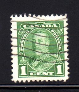 CANADA #217 1  CENT KING GEORGE V  PICTORIAL ISSUE  USED   b