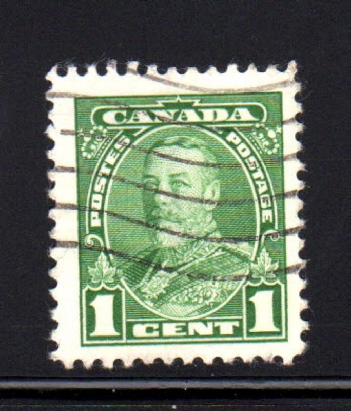 CANADA #217 1  CENT KING GEORGE V  PICTORIAL ISSUE  USED   b