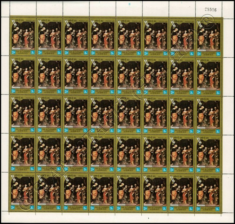 450th anniversary of Correggio's death -SHEET (II)- (MNH)