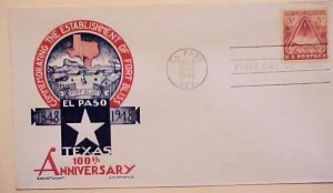 UNITED STATES FDC  STAEHLE  SPACE 1948