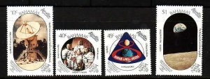 Bahamas-Sc#674-7- id9-unused NH set-Space-Moon Landing-1989-