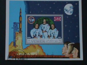 ​YEMEN--AIRMAIL-NASA SPACE HEROES- CTO -S/S -VERY FINE WE SHIP TO WORLDWIDE