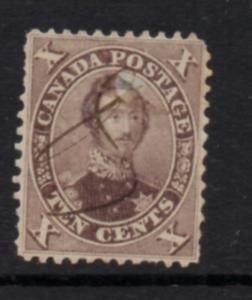 Canada Sc 17  1859 10 c Prince Albert stamp used