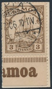 Samoa sc# 57 - Used on Piece - Mailed in 1906 - Expert Grobe