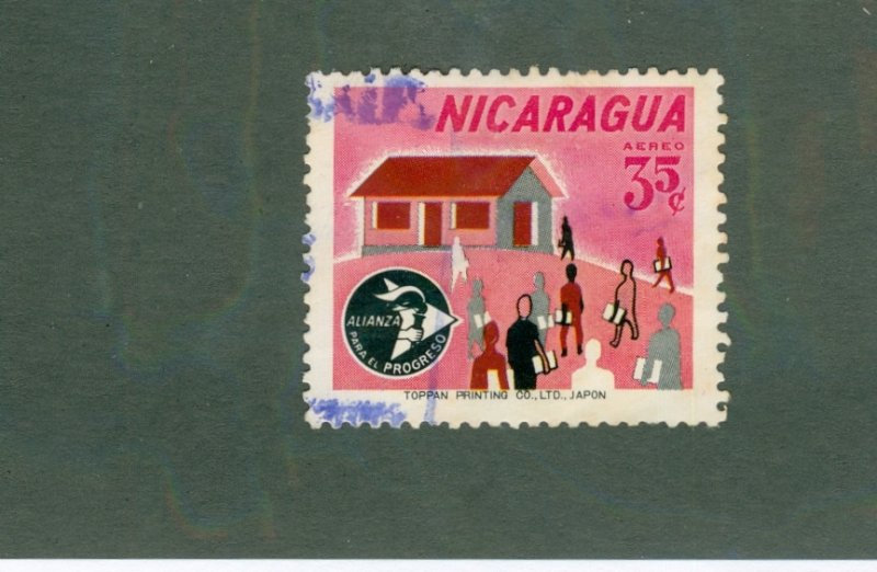 NICARAGUA C545 USED BIN $0.50