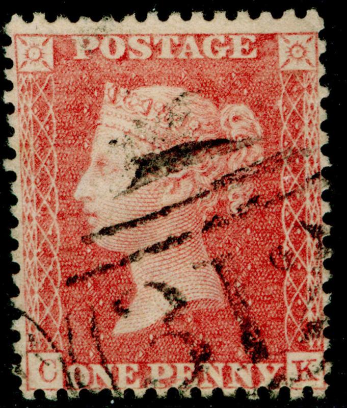 SG38, 1d pale red, LC14, FINE USED. Cat £35. CK 