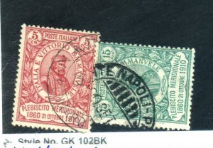 ITALY #117-8 USED FVF Cat $305