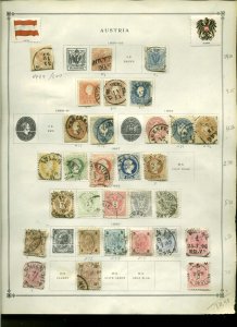 Collection, Austria Part A Scott Pages, 1850/1935, Cat $132, Mint & Used