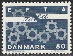 DENMARK 1967 EFTA Issue Sc 431 MNH