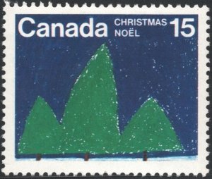 Canada SC#679 15¢ Christmas: Trees (1975) MLH