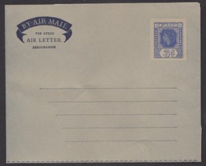 FIJI - 3d QEII AIR MAIL AEROGRAMME - MINT