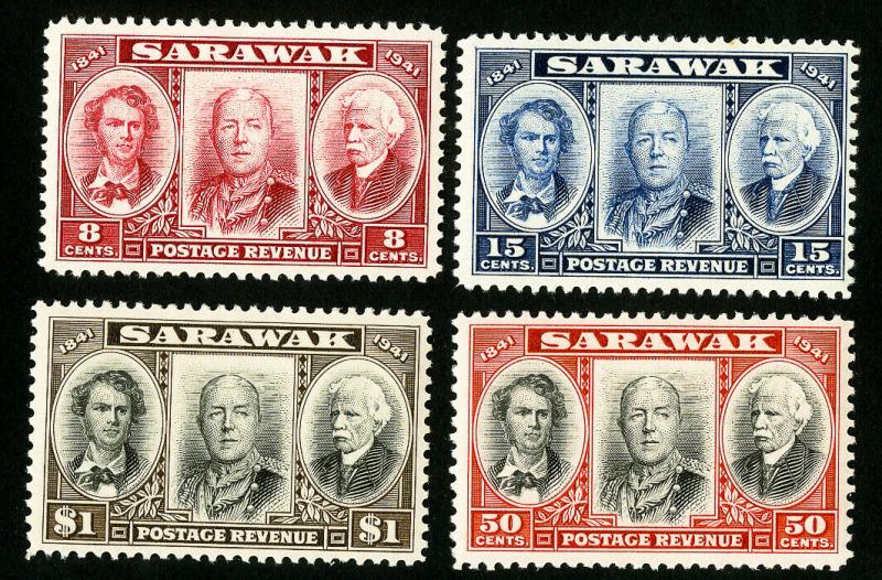 Sarawak Stamps # 155-8 VF OG NH Catalog Value $20.50