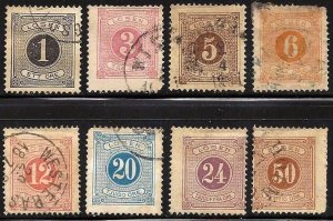 Sweden J12 thru J22 less J18