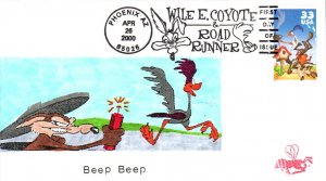 #3391 Wile Coyote - Roadrunner B Line FDC