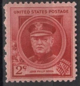 US 880 (mh) 2¢ John Philip Sousa, rose car (1940)