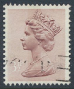 GB  Machin 3½p SG X860  1 band Used SC# MH40  see scans & details