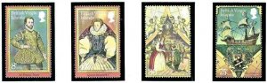 British Virgin Is 391-94 MNH 1980 Sir Francis Drake