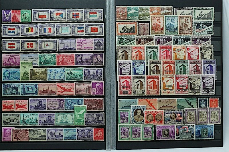 RESERVED Worldwide collection Europe Asia Latin America sets, single Mint Stamps