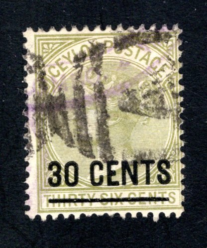 Ceylon #128,  F/VF, Used,   CV $16.00 ......  1290097