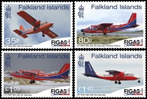 FALKLAND ISLANDS 2023 AIRCRAFTS FIGAS 75th ANNIVERSRY AVIONS FLUGZEUGE AEROPLANO