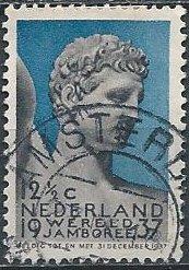 Netherlands 208 (used) 12½c Boy Scouts: Mercury (1937)