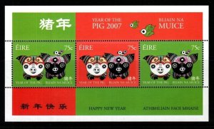 IRELAND SGMS1829 2007 CHINESE NEW YEAR. YEAR OF THE PIG MNH