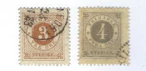 Sweden SC#28-29 Used F-VF...Worth a Close Look!!