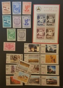NICARAGUA Unused MNH MINT Stamp Lot Collection T5967