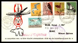 Netherlands to Anchorage,AK First Flight 1961 Cover