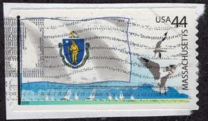 United States 4297 - Used - 44c Massachusetts Flag (On Paper) (2009) (cv $0.85)