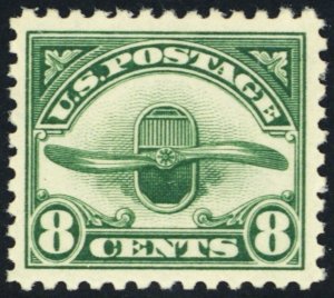 C4, Mint VF NH 8¢ Early Airmail Stamp * Stuart Katz 