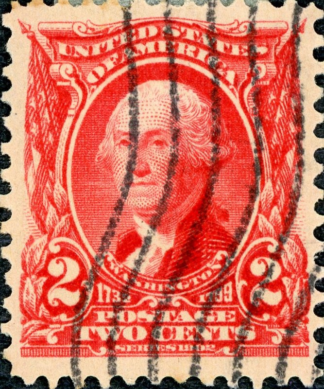 #301 – 1903 2c Washington, carmine. Used.