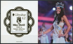 Gibraltar 2010 MNH People Stamps Miss World 2009 Kaiane Aldorino 1v M/S