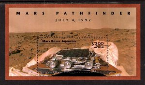 OAS-CNY 1668 US COMMEMORATIVE SCOTT 3178 SOUVENIR SHEET MARS ROVER 1997