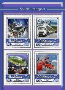 2017 Maldives Mnh. Special Transport. Michel Code: 6813-6816. Scott Code: 3845