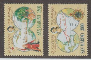 San Marino Scott #1249-1250 Stamp - Mint NH Set