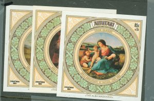 Aitutaki #319-321 Mint (NH) Single (Complete Set)