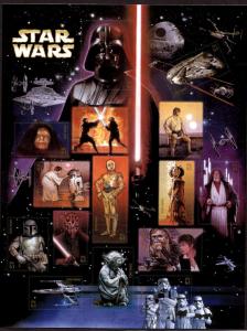 2007 - STAR WARS - #4143 Full Mint -MNH- Sheet