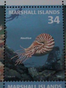 MARSHALL ISLANDS-2001-SC#782- MARINE LIFE-MNH SHEET-VF WE SHIP TO WORLDWIDE.