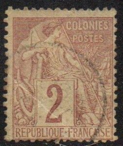 French Colonies Sc #47 Used; Mi #46