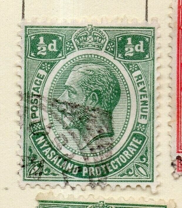 Nyasaland Protectorate 1913 Early Issue Fine Used 1/2d. NW-166006