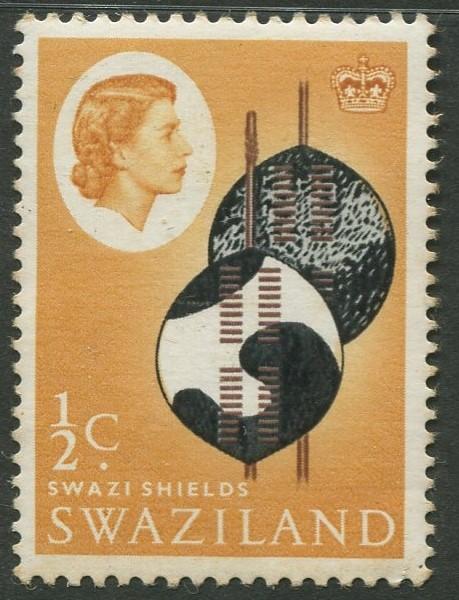 Swaziland - Scott  92 - QEII Definitive - 1962 - MVLH - Single 1/2p Stamp