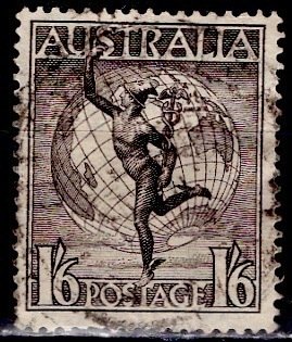 Australia 1949: Sc. # C6; Perf. 14 1/2 Used Cpl. Set